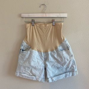 2 pair of maternity denim shorts